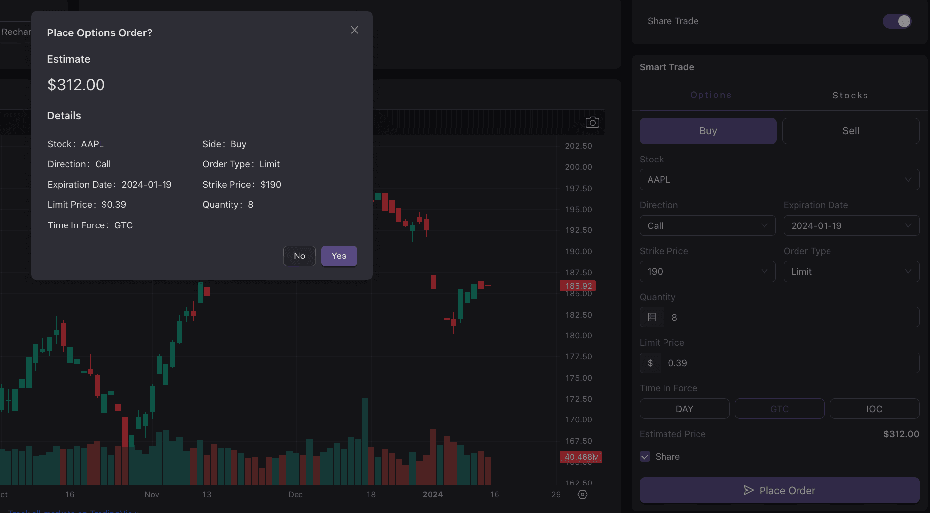 How to share trade signals